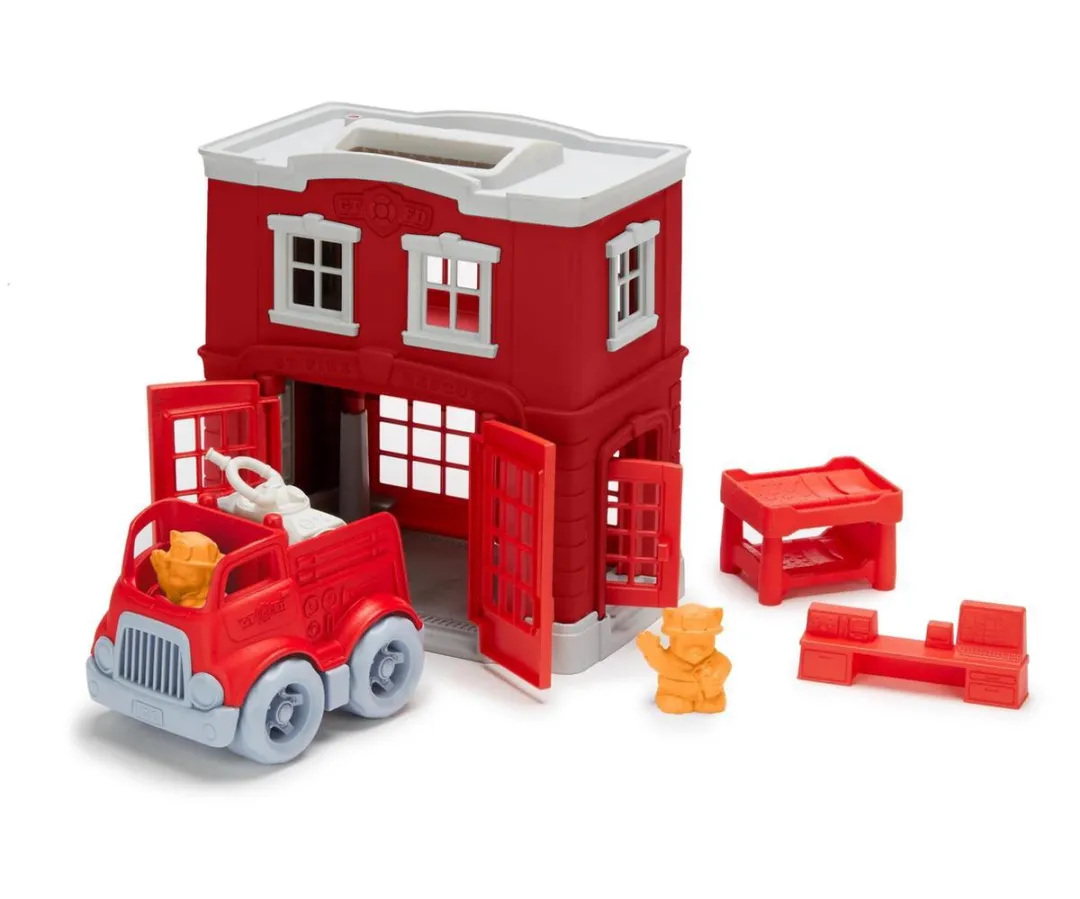 Green Toys Brandweer Kazerne PFIR-1156 - Speelgoed - Groen