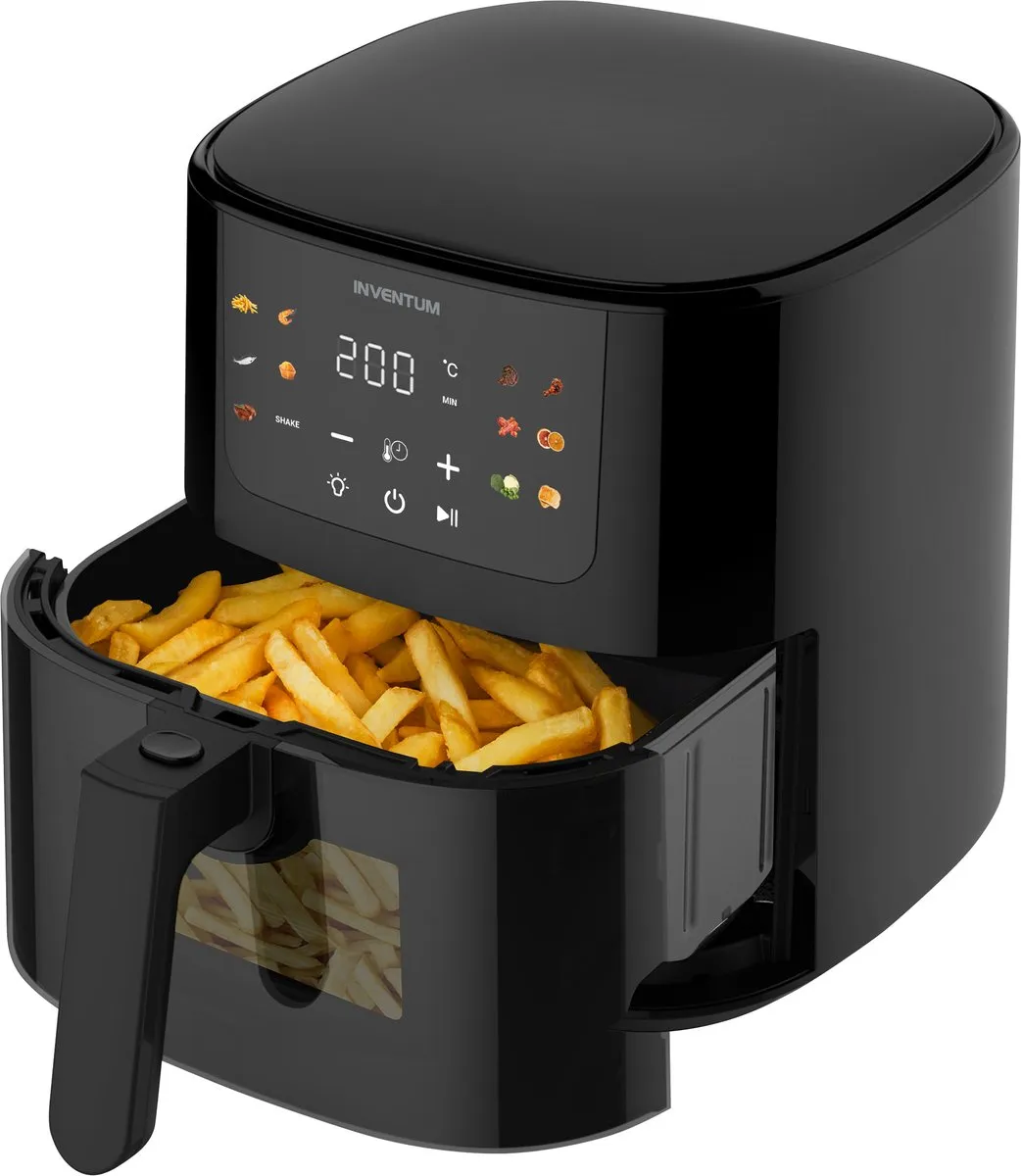 Inventum GF502HLDB Airfryer 5L - 1500W - Zwart - afbeelding 6 van 6