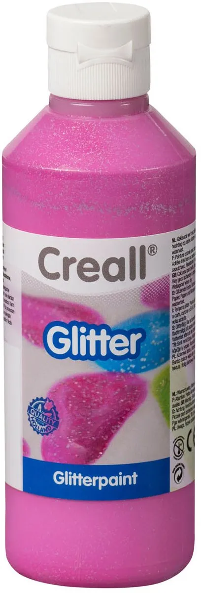 Creall Glitterverf Roze 250ml