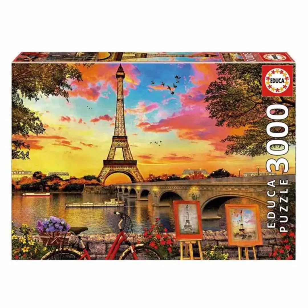 Educa Zonsondergang in Parijs Legpuzzel 3000 Stuks - Meerkleurig