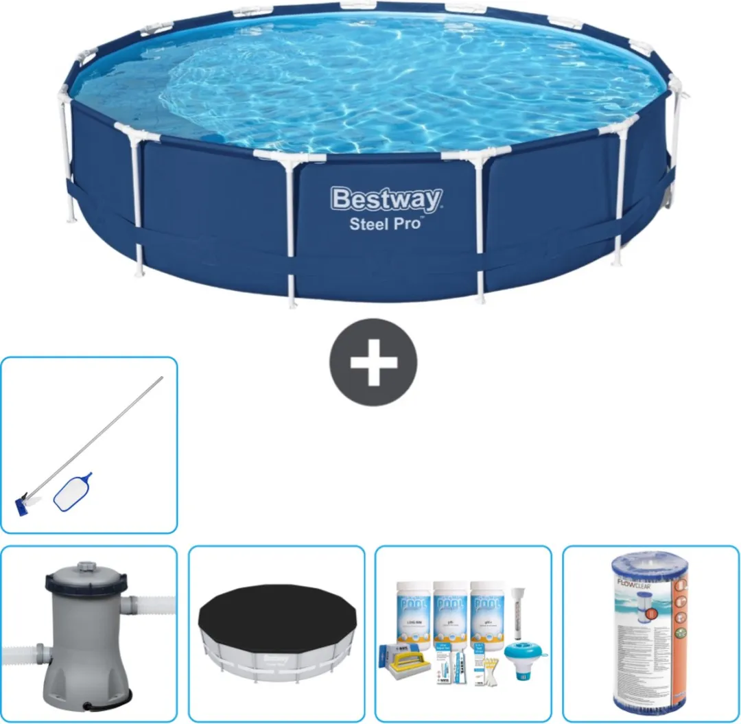 Bestway Steel Pro Zwembad 396x84cm Blauw