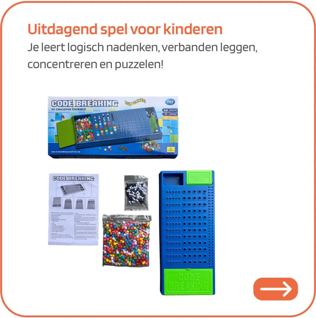 Jobber Toys Code Breaking Bordspel - 2 Spelers