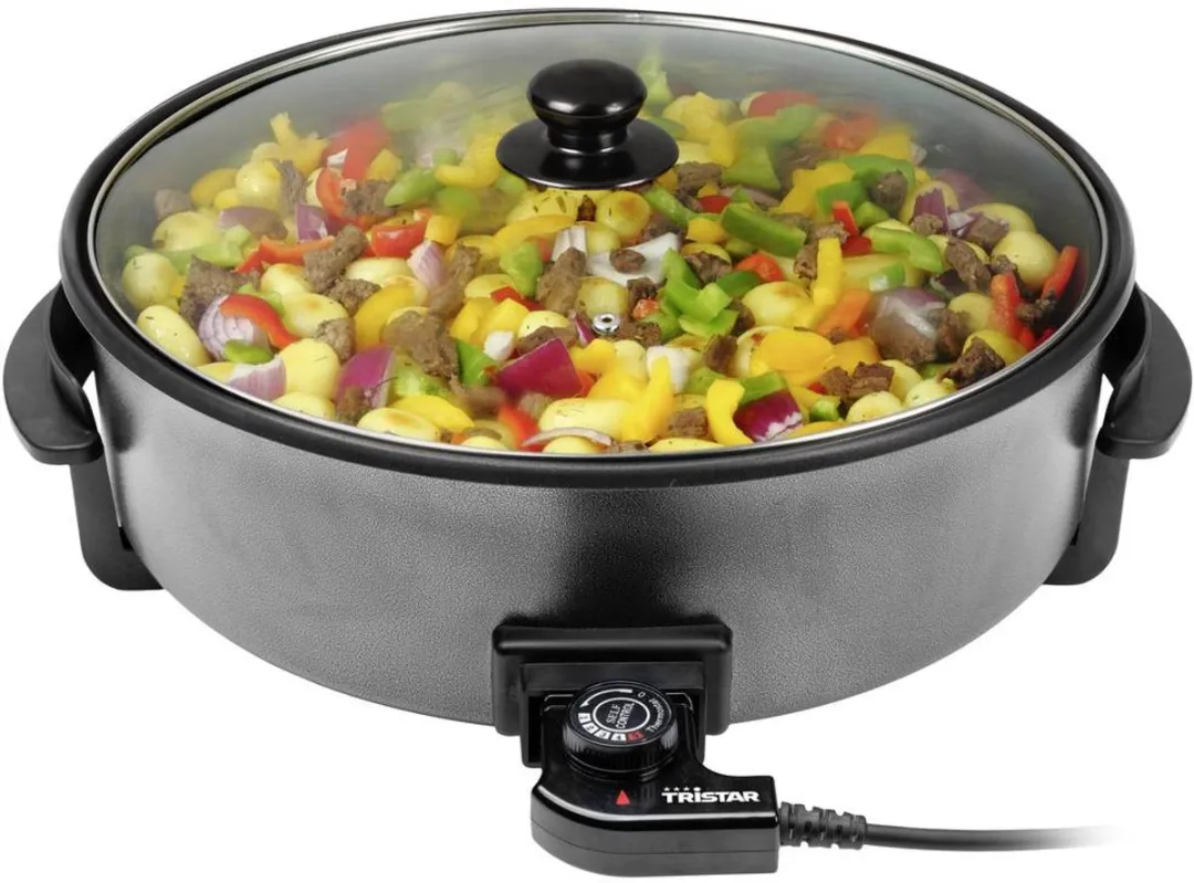 Tristar PZ-9145 Elektrische Hapjespan 1500W - Ø40cm - Zwart