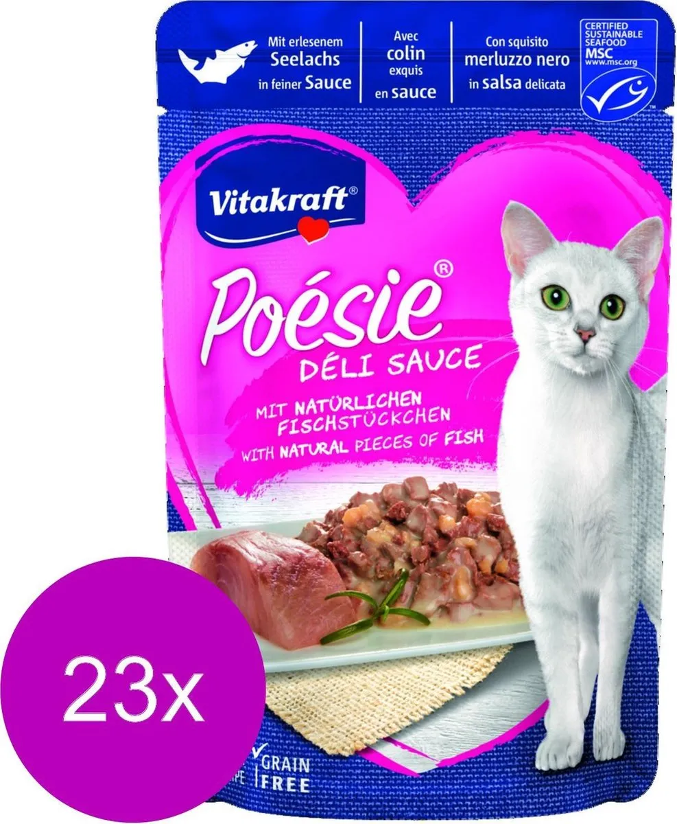 Vitakraft Poesie Deli Sauce Koolvis 85g