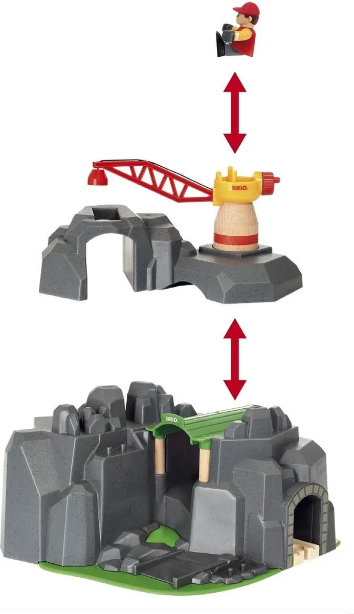 BRIO Kraan en Bergtunnel 33889 - Multicolor