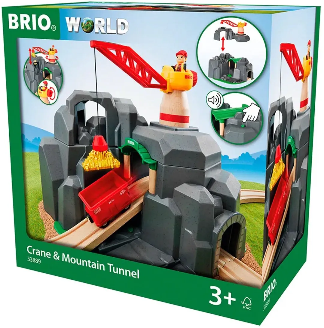 BRIO Kraan en Bergtunnel 33889 - Multicolor