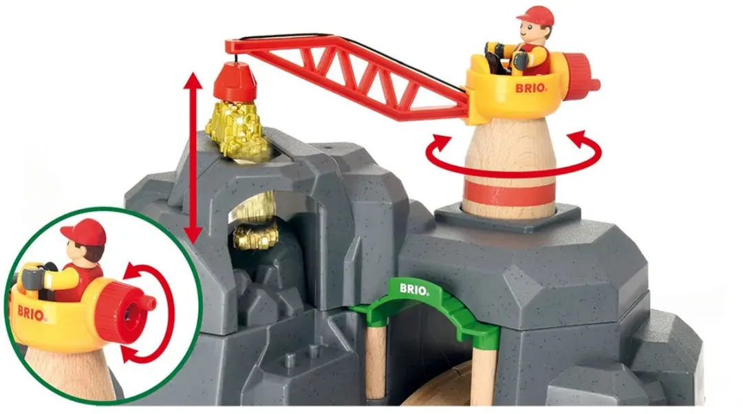 BRIO Kraan en Bergtunnel 33889 - Multicolor