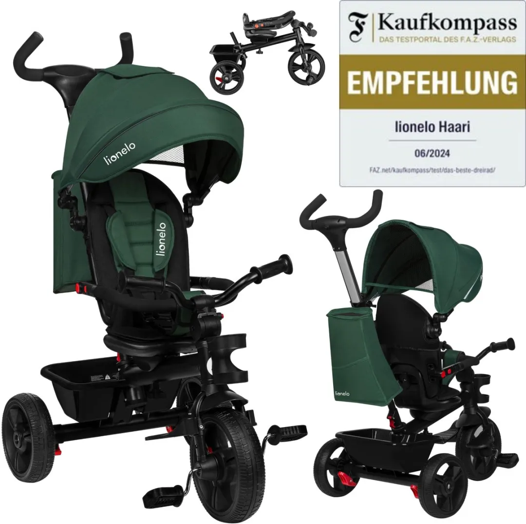 Lionelo Haari Driewieler 2-in-1 - Roze