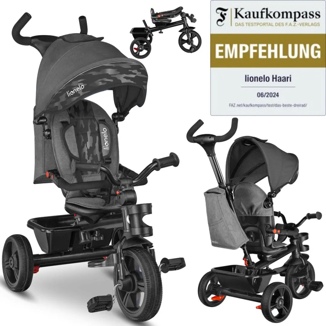 Lionelo Haari Driewieler 2-in-1 - Roze