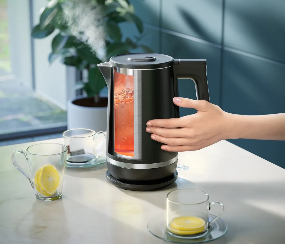 Philips 5000-serie HD9395/90 Dubbelwandige Waterkoker 1.7L - 2200W - Grijs - afbeelding 6 van 6