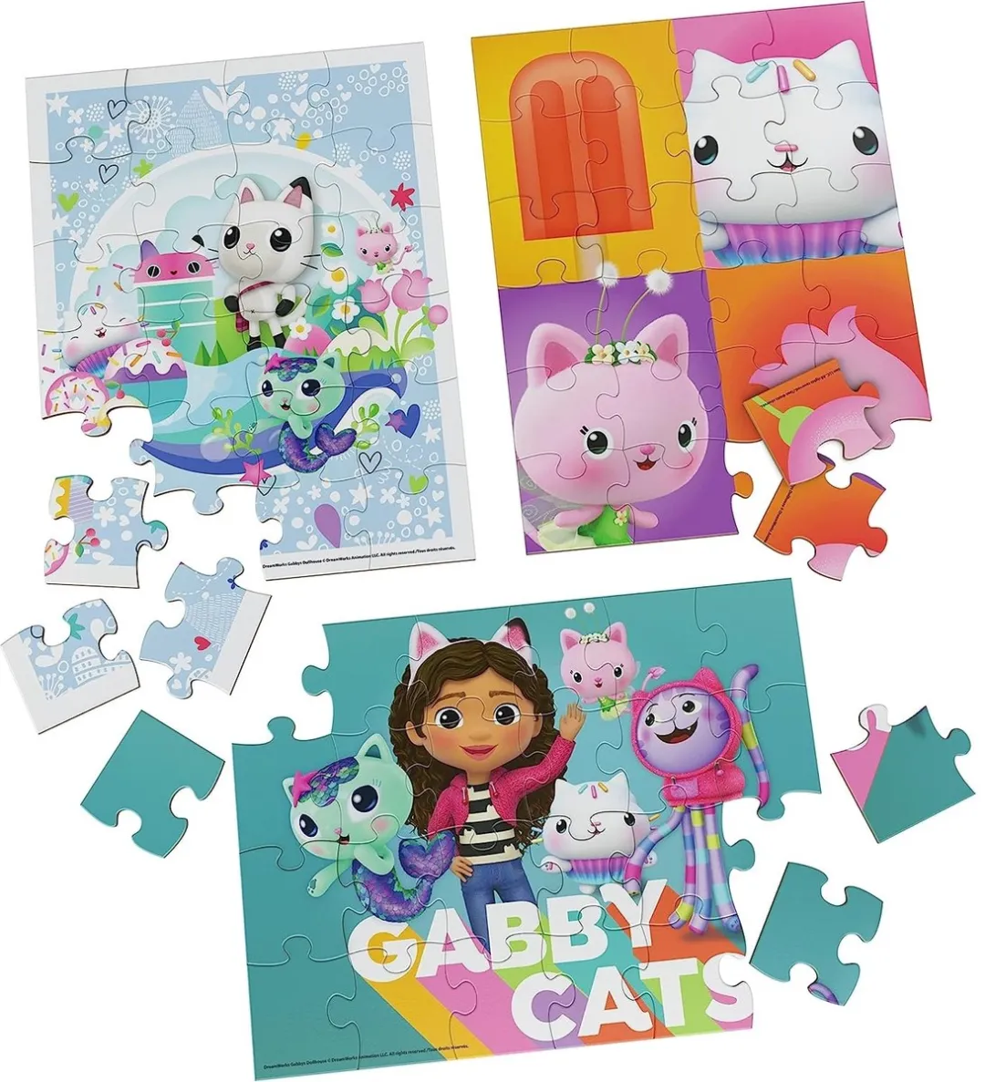 Spin Master Gabby's Poppenhuis Puzzels 3x24 Stuks - Multicolor