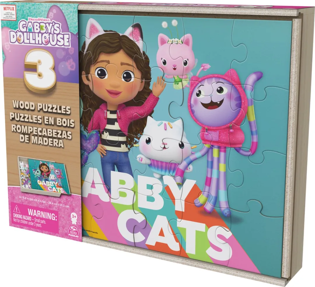 Spin Master Gabby's Poppenhuis Puzzels 3x24 Stuks - Multicolor