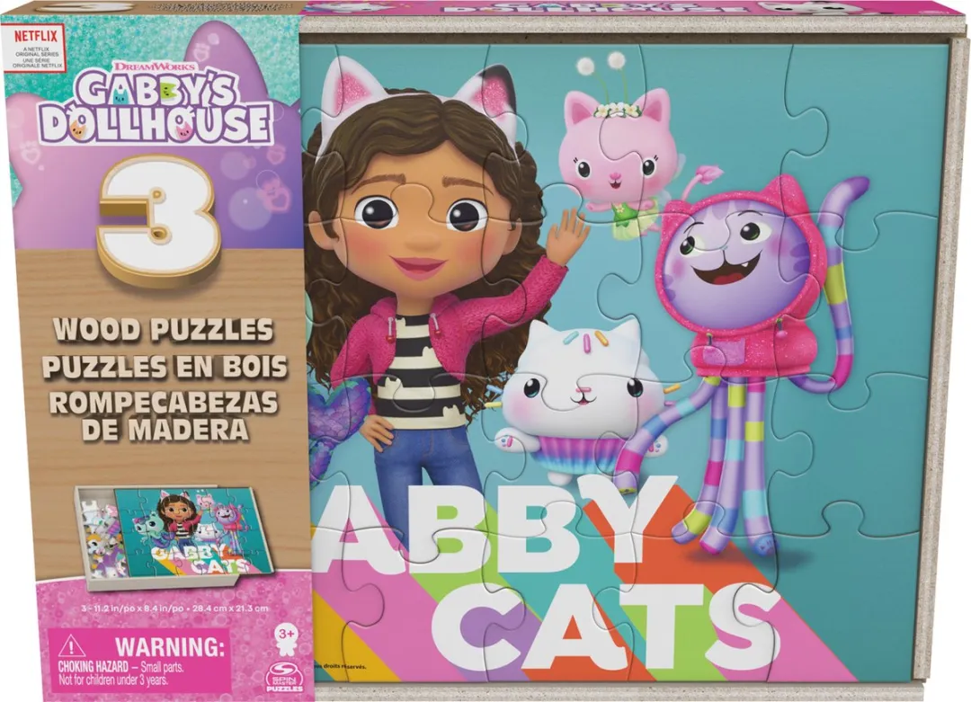 Spin Master Gabby's Poppenhuis Puzzels 3x24 Stuks