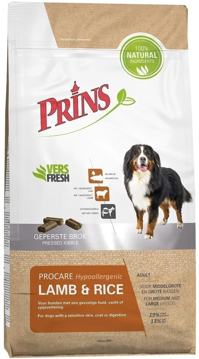 Prins ProCare Lamb & Rice 20kg - Hondenvoer