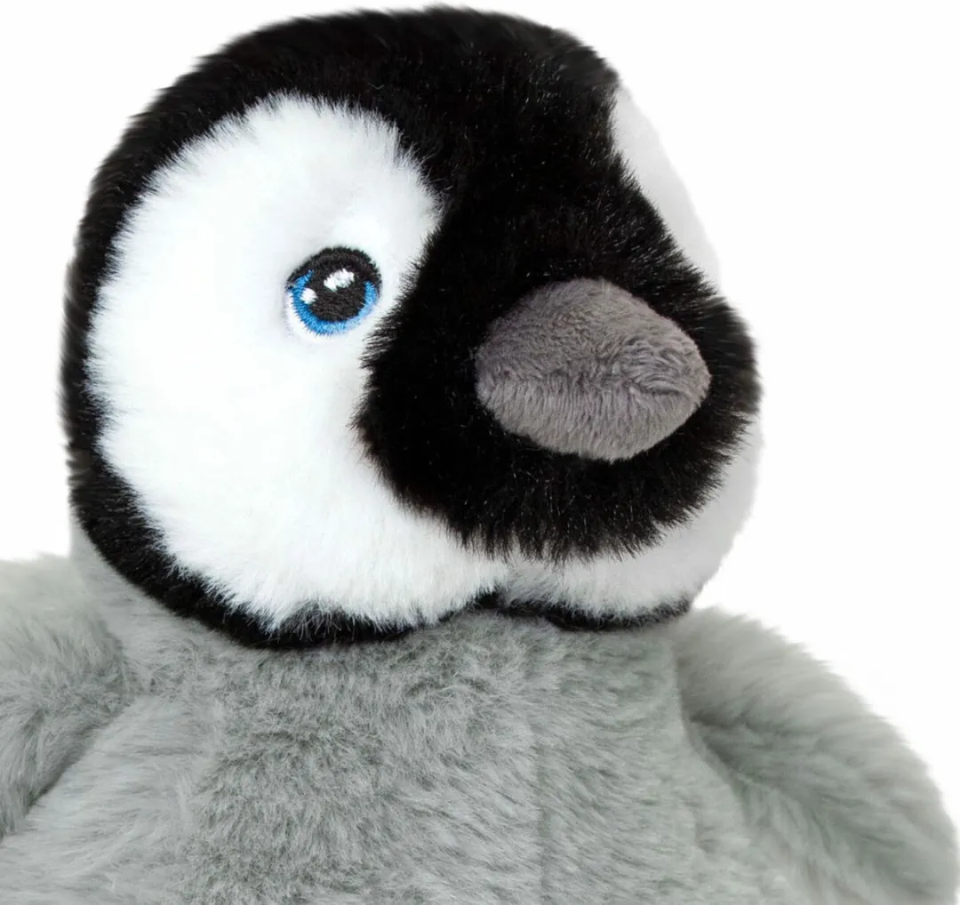 Keel Toys Pluche Keizerspinguïn Kuiken Knuffel - 25 cm - Grijs