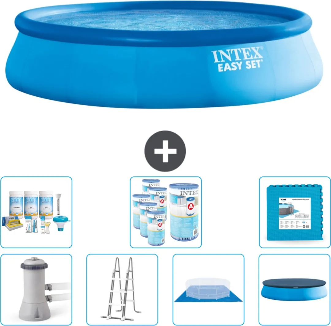 Intex Easy Set Zwembad 457x107cm - Blauw - 12430L