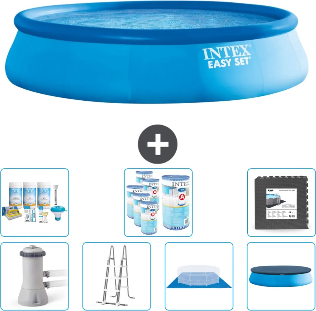 Intex Easy Set Zwembad 457x107cm - Blauw - 12430L