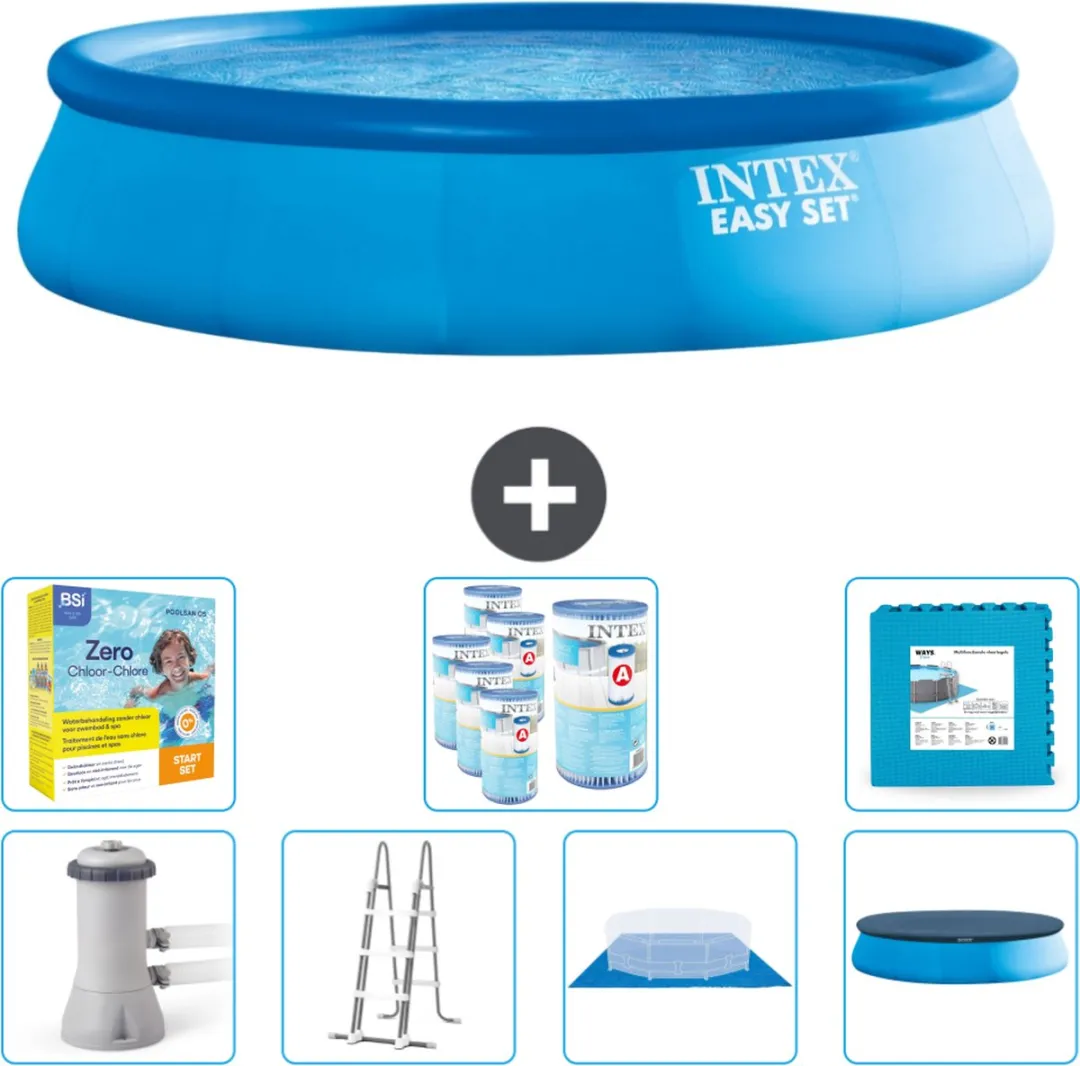 Intex Easy Set Zwembad 457x107cm - Blauw - 12430L