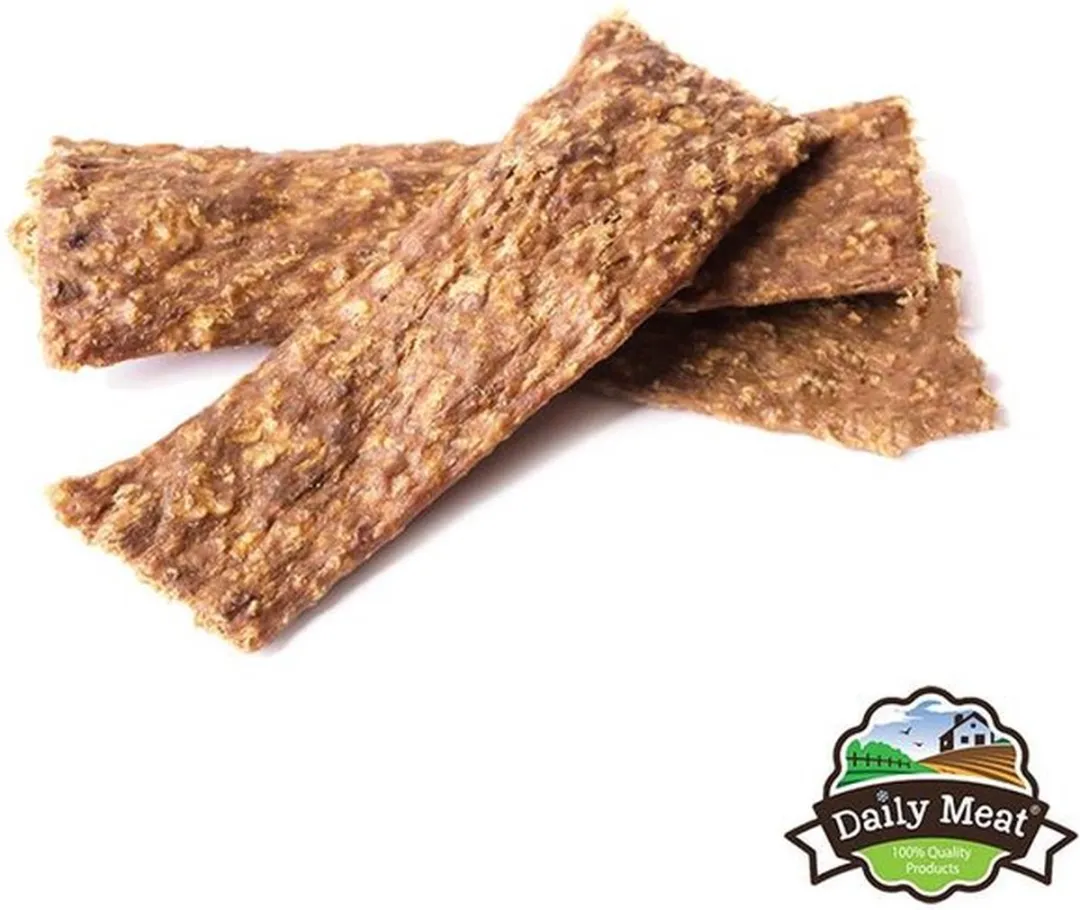 Kip Vleesstrips – 100% Kip – 500 g (20 Stuks) – Natuurlijke Gedroogde Hondensnack