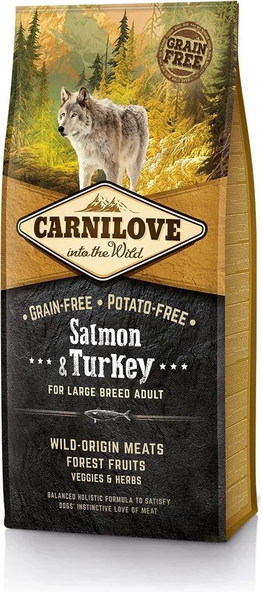 Carnilove Adult Salmon & Turkey Large Breed 12kg
