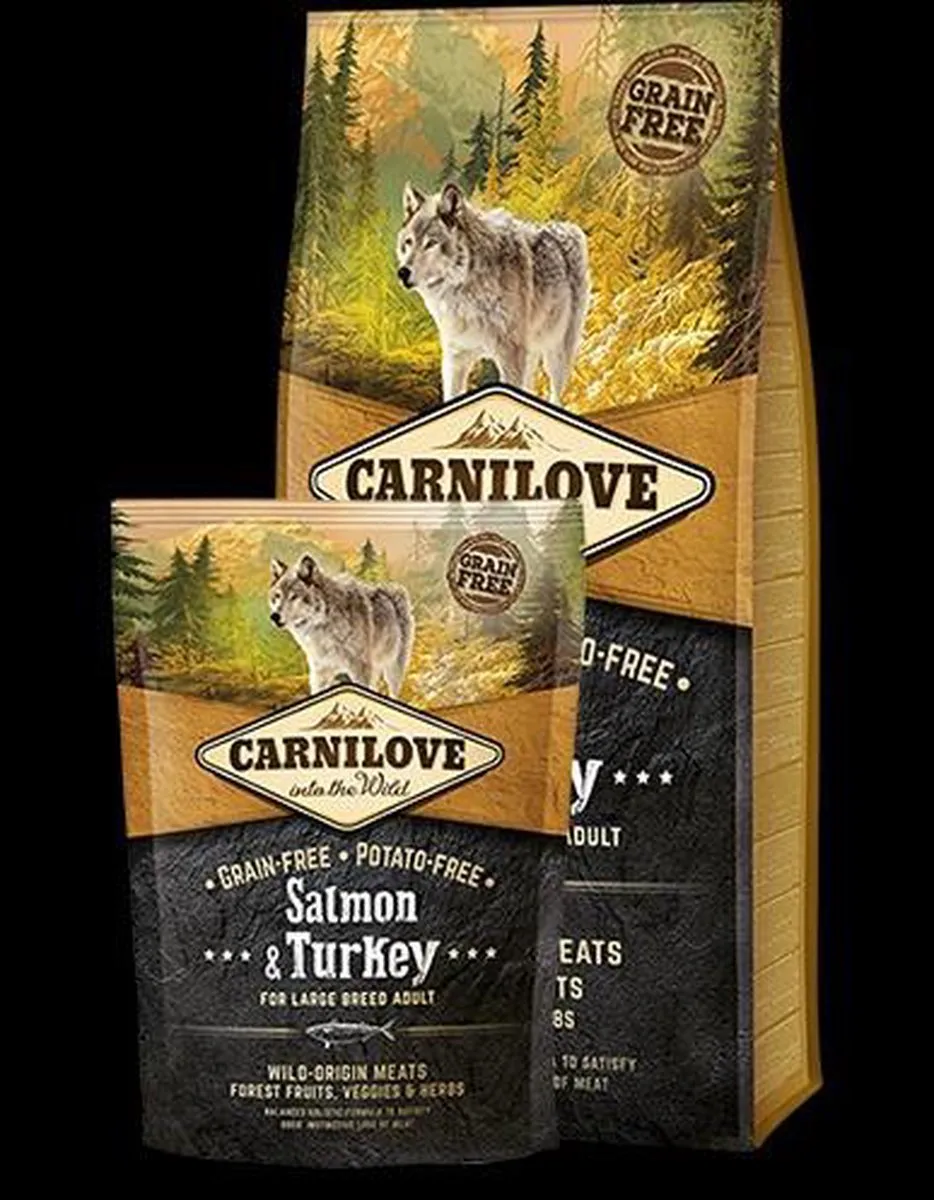 Carnilove Adult Salmon & Turkey Large Breed 12kg - afbeelding 6 van 6