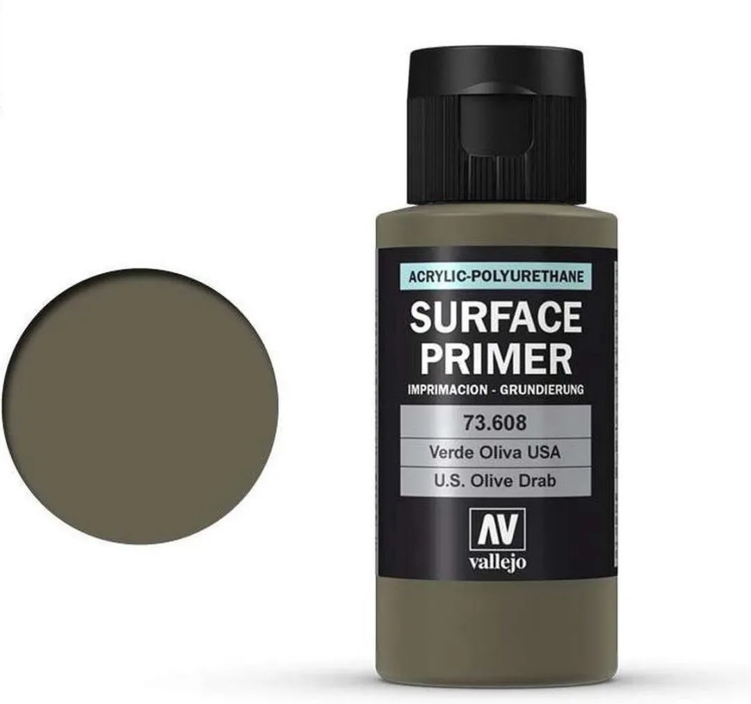 Vallejo Hobbyverf Acryl US Olive Drab Primer 60ml