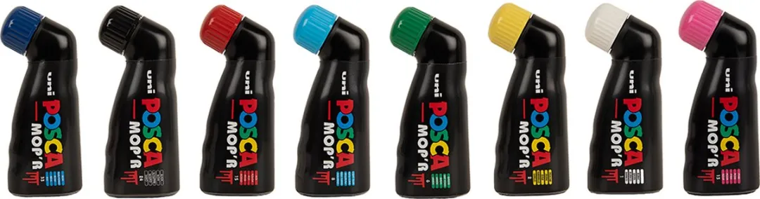 Posca Uni Posca Mop'R 8 XXL Verfmarker - 4 Stuks - Assorti - afbeelding 6 van 6