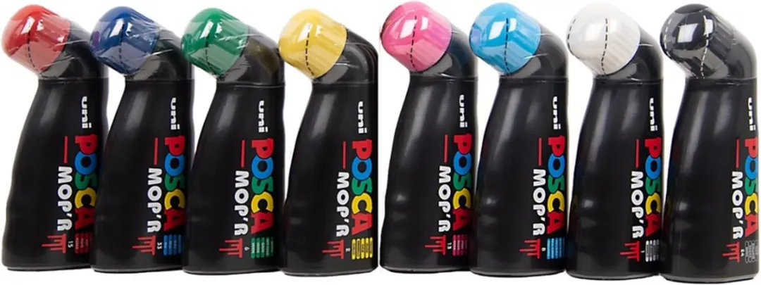 Posca Uni Posca Mop'R 8 XXL Verfmarker - 4 Stuks - Assorti