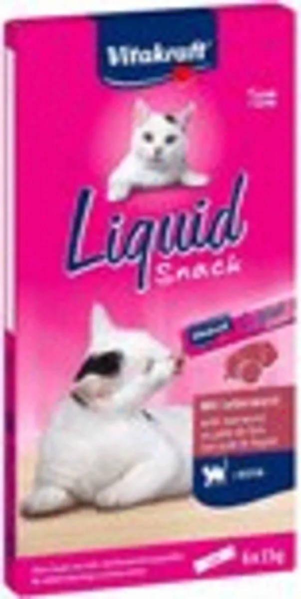Vitakraft Liquid Snack Leverworst - 6x15g
