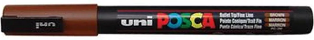 Uni POSCA paintmarker PC-1MC, 0,7 - 1 mm, bruin 6 stuks