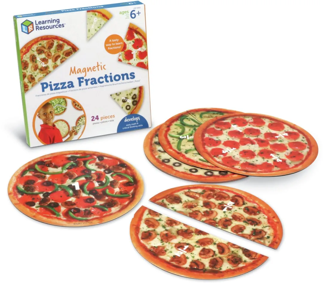 Learning Resources Pizza Fractions Magnetisch Leermiddel - Ø20cm - LPK5062-BOX