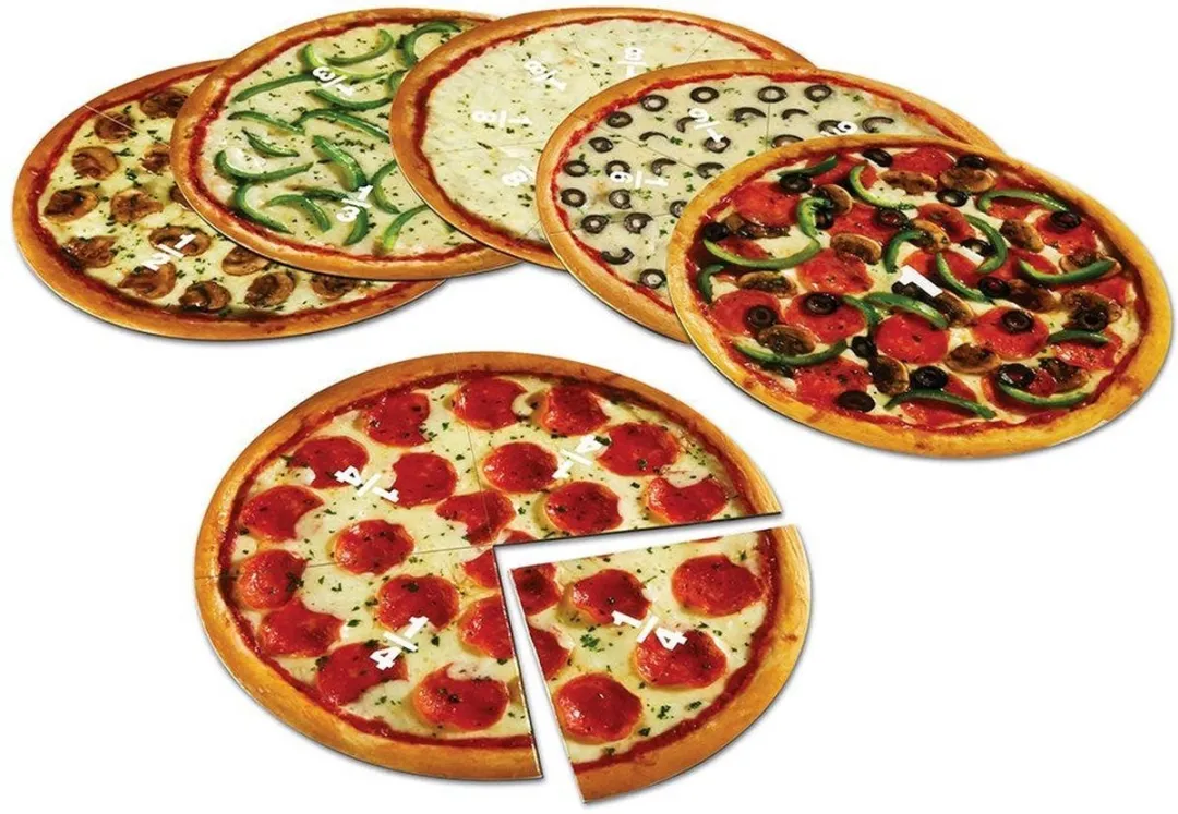 Learning Resources Pizza Fractions Magnetisch Leermiddel - Ø20cm - LPK5062-BOX