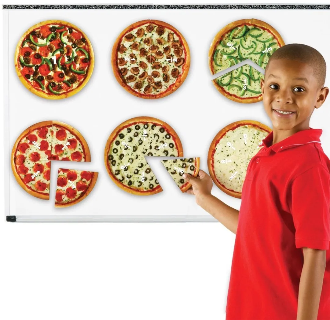 Learning Resources Pizza Fractions Magnetisch Leermiddel - Ø20cm - LPK5062-BOX