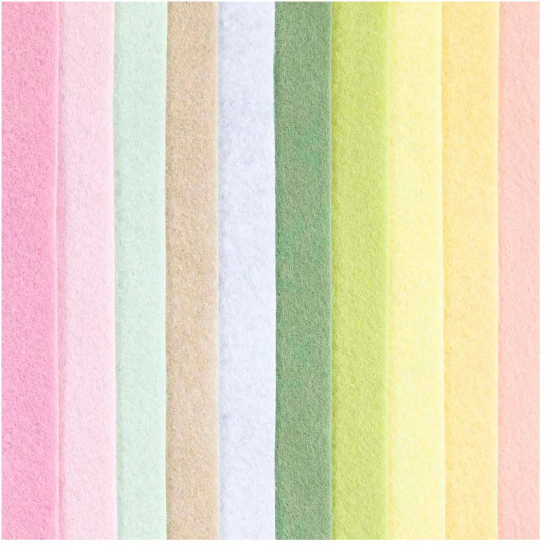 Creativ Company Hobbyvilt A4 Multicolor - 10 Stuks