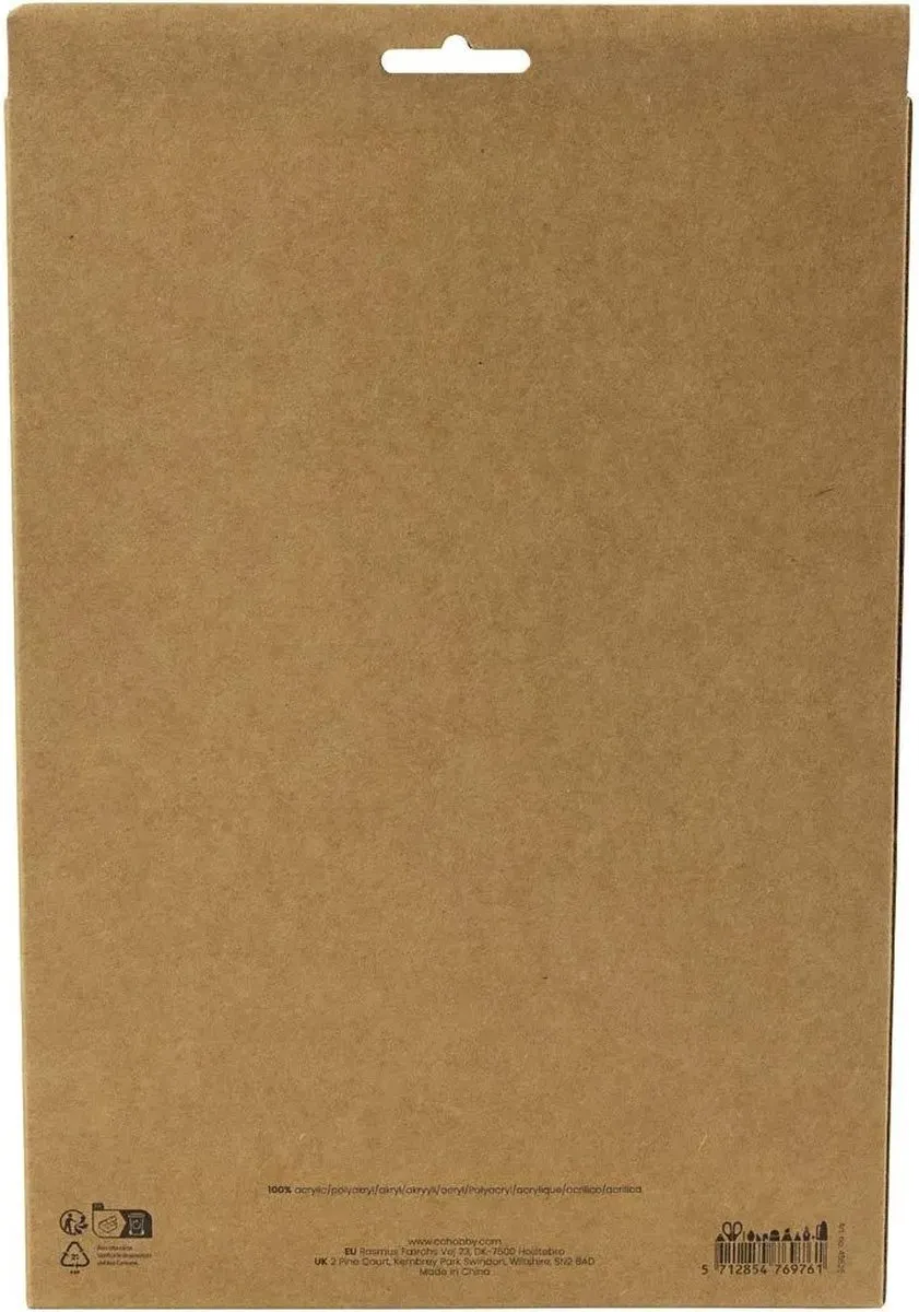 Creativ Company Hobbyvilt A4 Multicolor - 10 Stuks