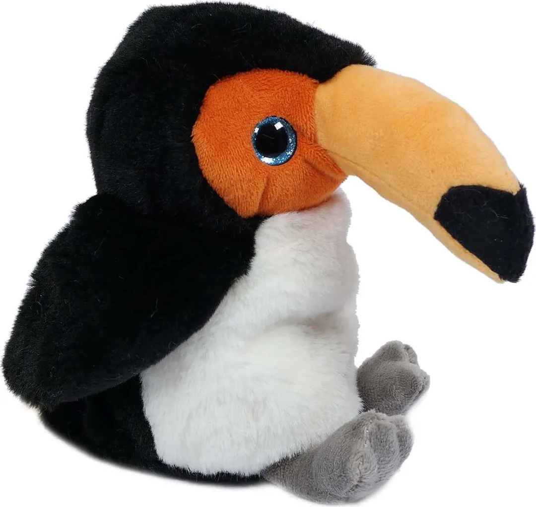 PIA Soft Toys Toekan 16cm - Zwart/Wit