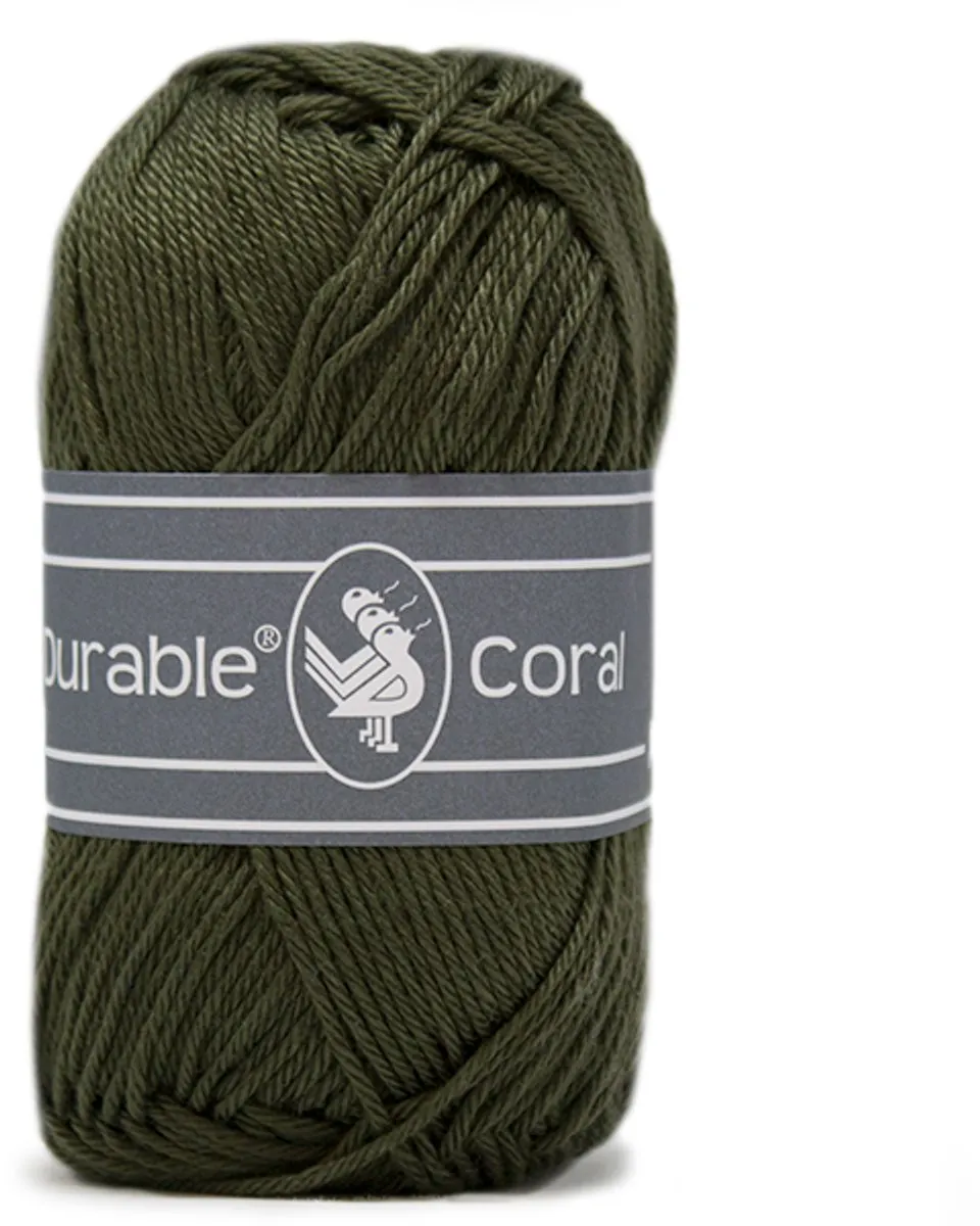 Durable Coral 2149 Garen - Dark olive - 1 Stuk