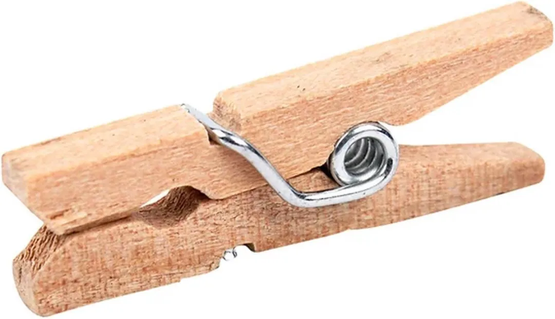 Creativ Company Berkenhout Wasknijpers 30 Stuks - Naturel