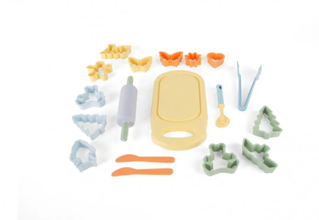 Dantoy Klei Gereedschapset 18-delig - Pastel