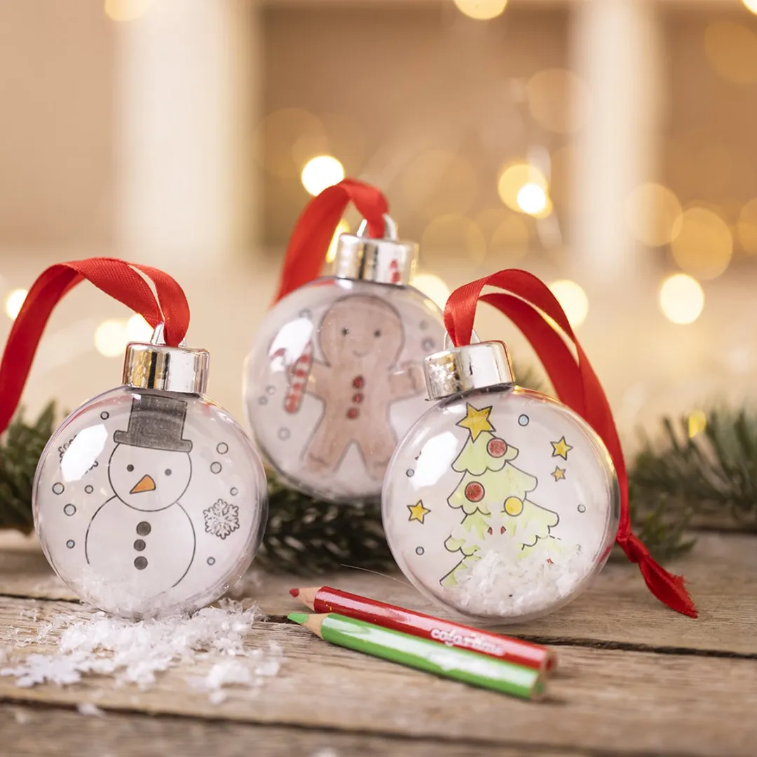 Creativ Company Mini Hobbyset Kerstballen Transparant