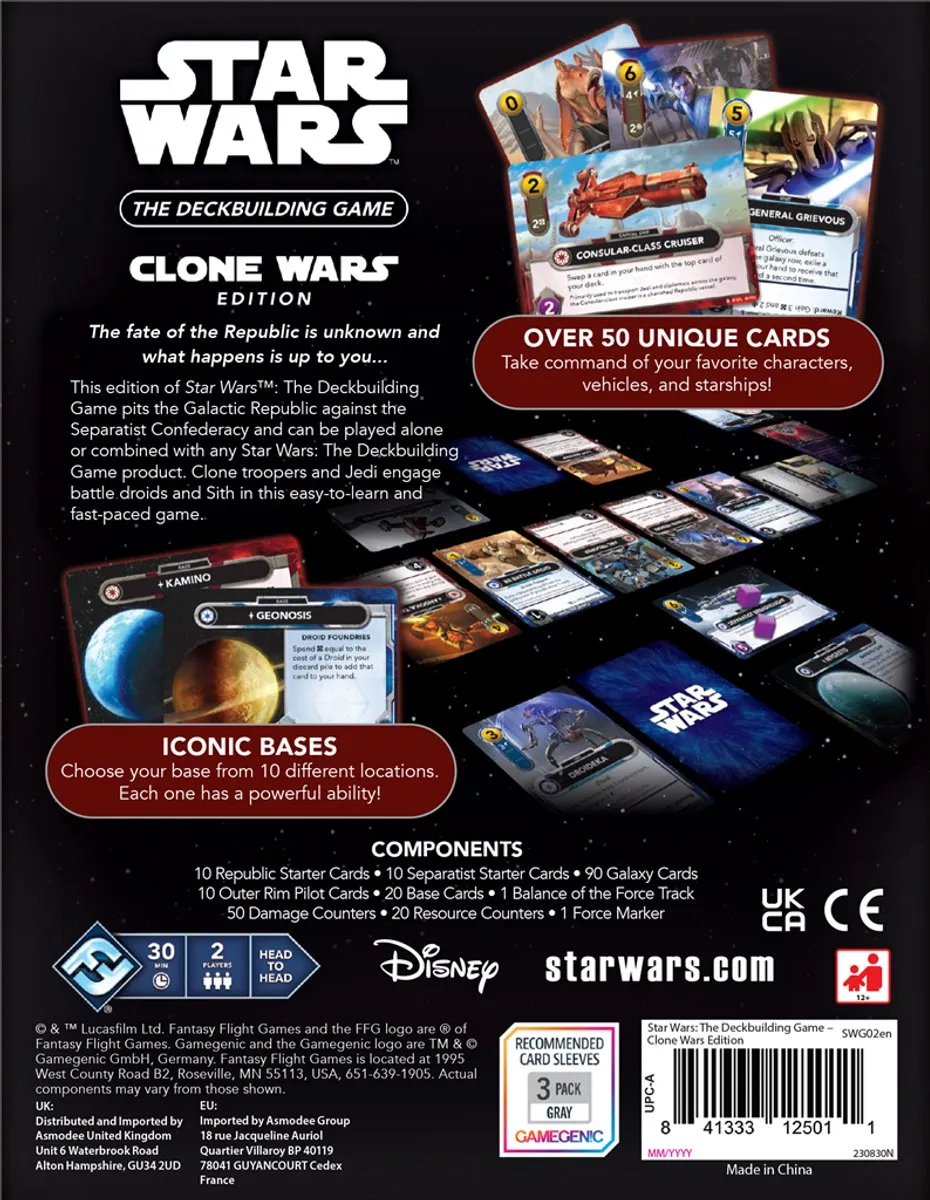 Fantasy Flight Games Star Wars Clone Wars Deckbuilding Game - 2 Spelers