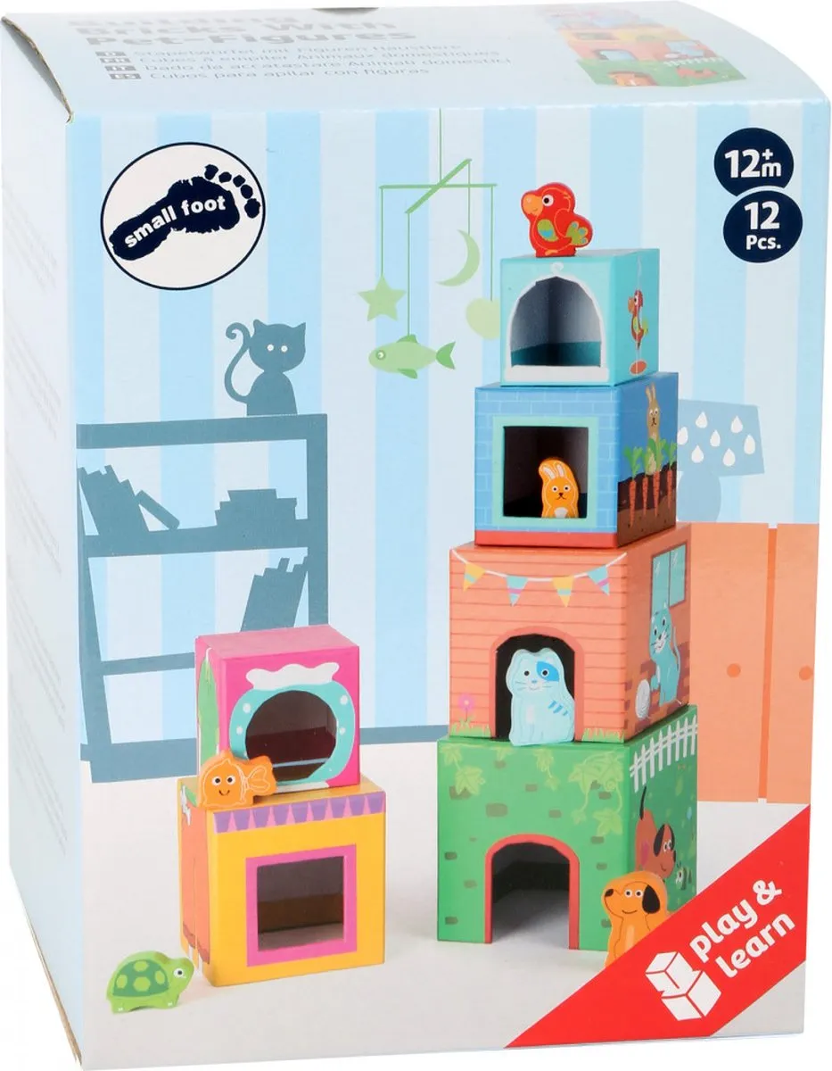 Small Foot Stapeltoren met Dieren Multicolor