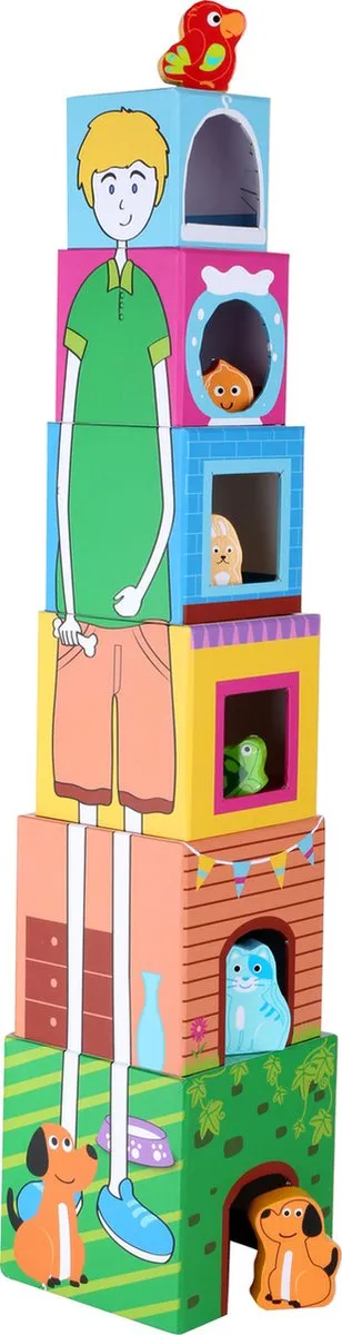 Small Foot Stapeltoren met Dieren Multicolor