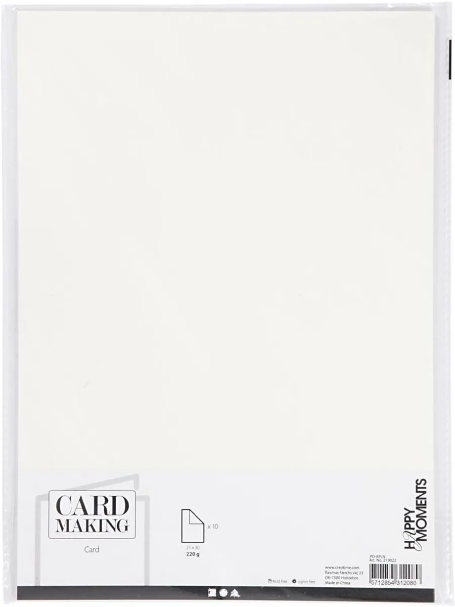 Creativ Company Creotime Karton A4 220g - 10 Stuks
