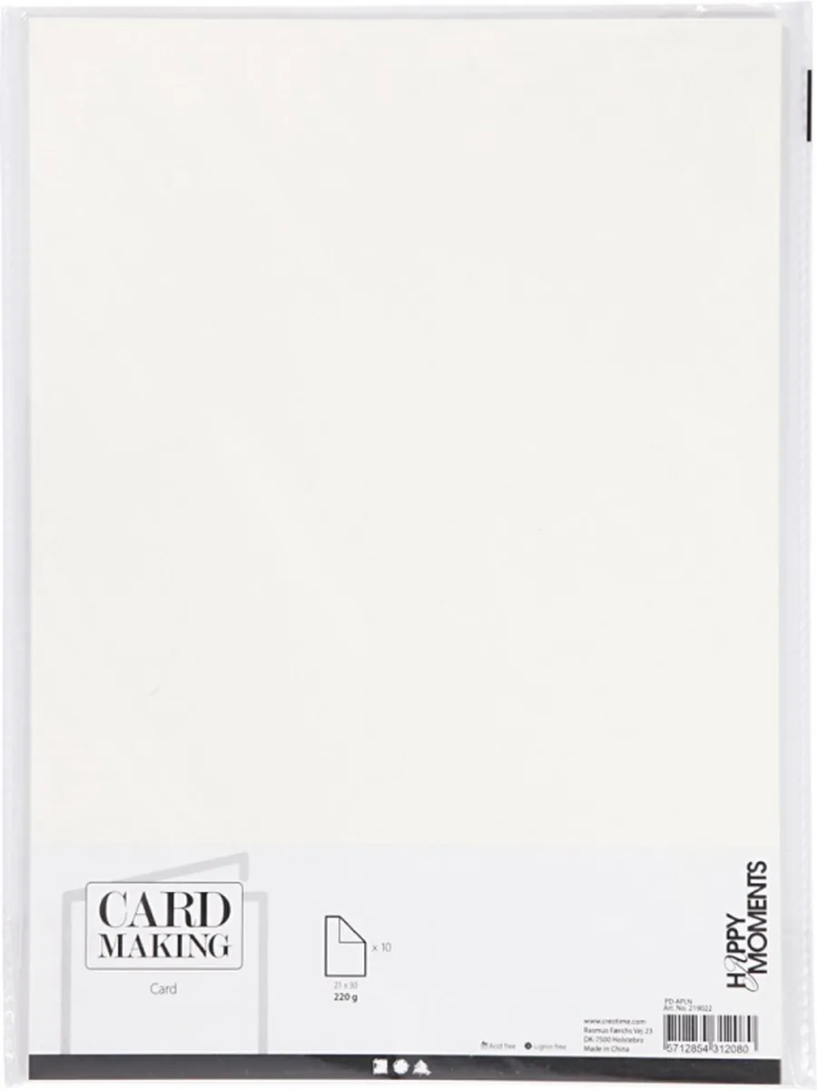 Creativ Company Creotime Karton A4 220g - 10 Stuks