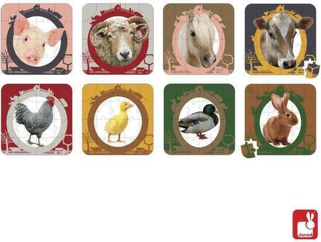 Janod Lovely Puzzel - Boerderij