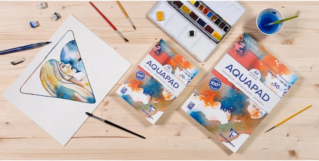 Clairefontaine Goldline Aquapad Aquarelpapier A3 - 30 Vellen 300g