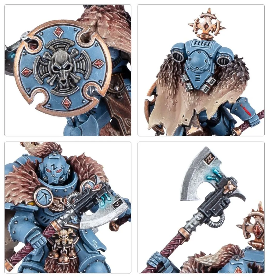 Warhammer 40K Space Wolves Wolf Guard Headtakers 53-29