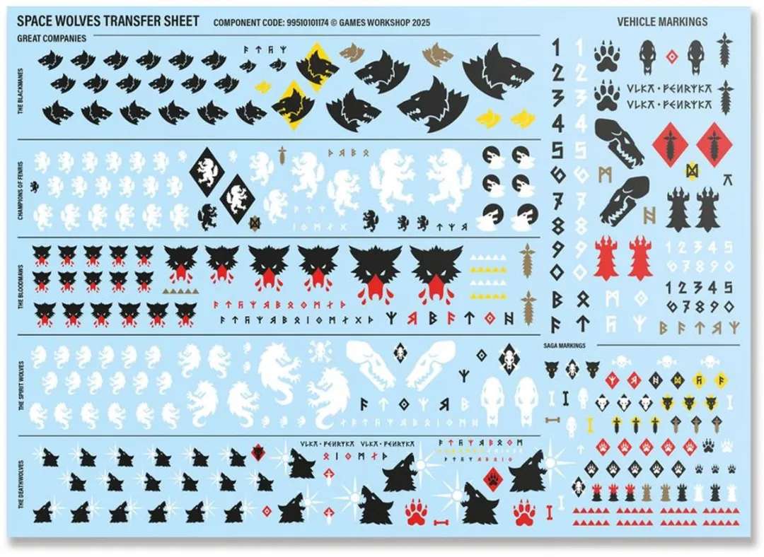 Warhammer 40K Space Wolves Wolf Guard Headtakers 53-29