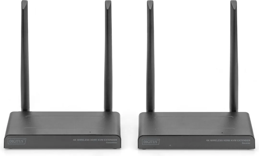 Digitus DS-55328 Draadloze HDMI-set 150m - 4K Multi Viewer - Zwart